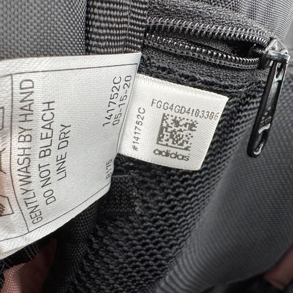 Adidas League three stripe backpack bookbag padded school black rose gold - Picture 10 of 10